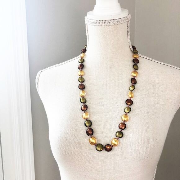 Elma Venezia Italy Art Glass Necklace - Picture 2 of 8